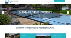 Desktop Screenshot of codisauvergne-piscines.fr